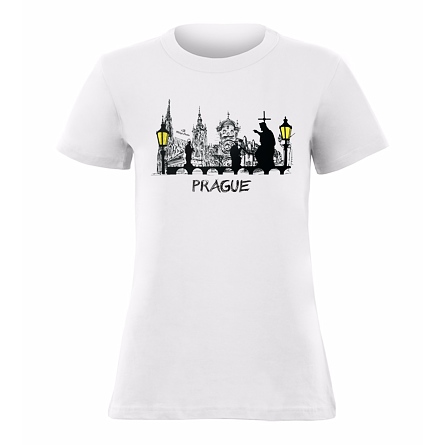 Dámské triko PRAGUE bílé